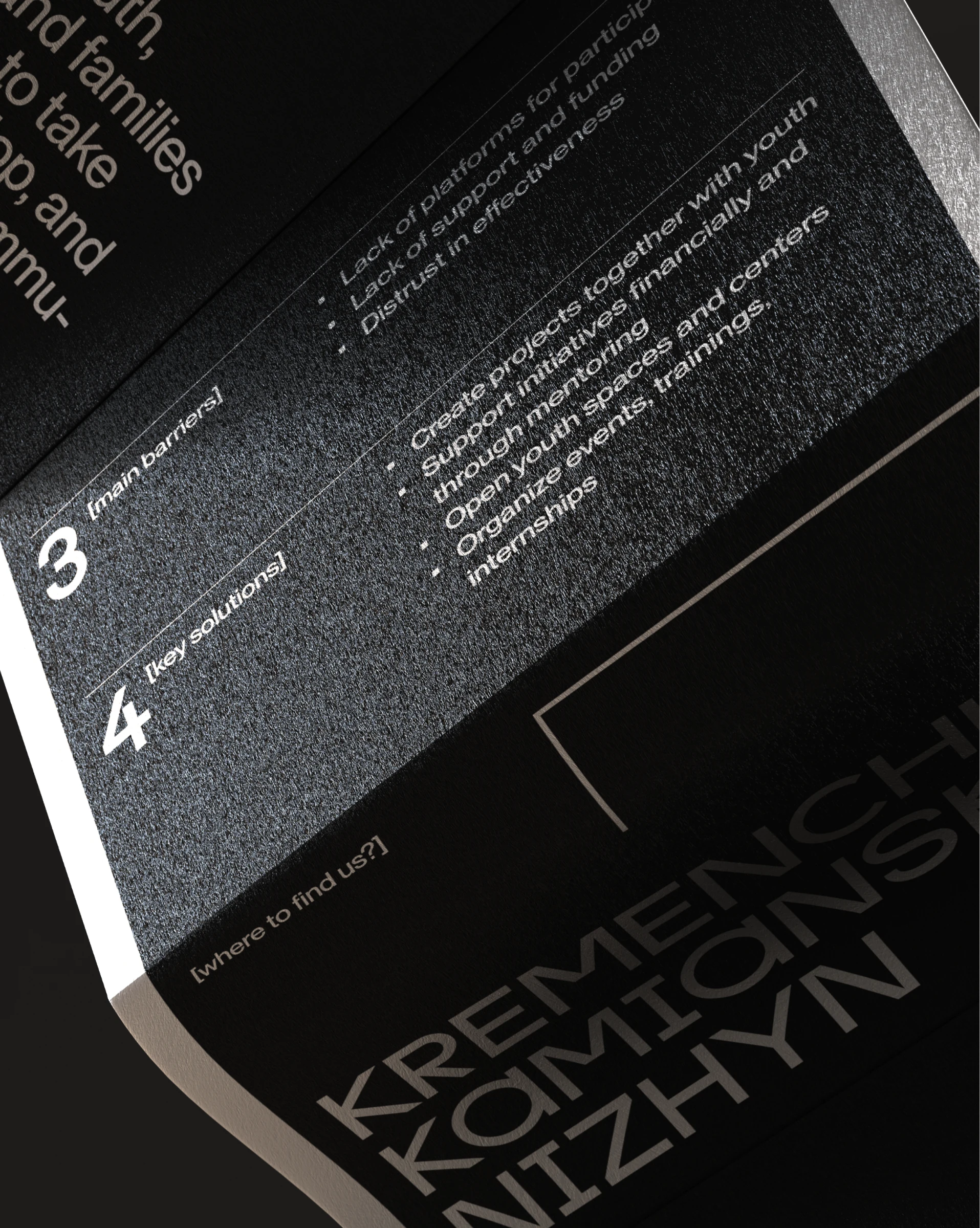 Prostir leaflet detail