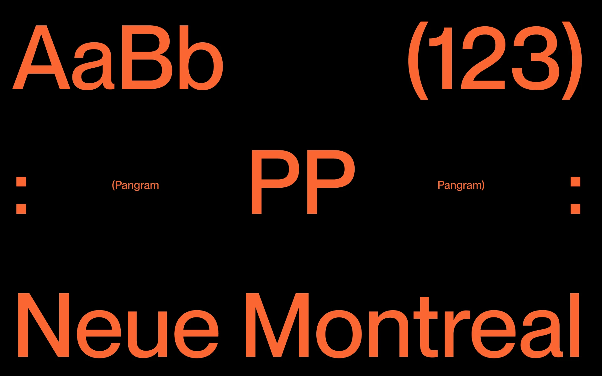 Volta Buro typography, PP Neue Montreal
