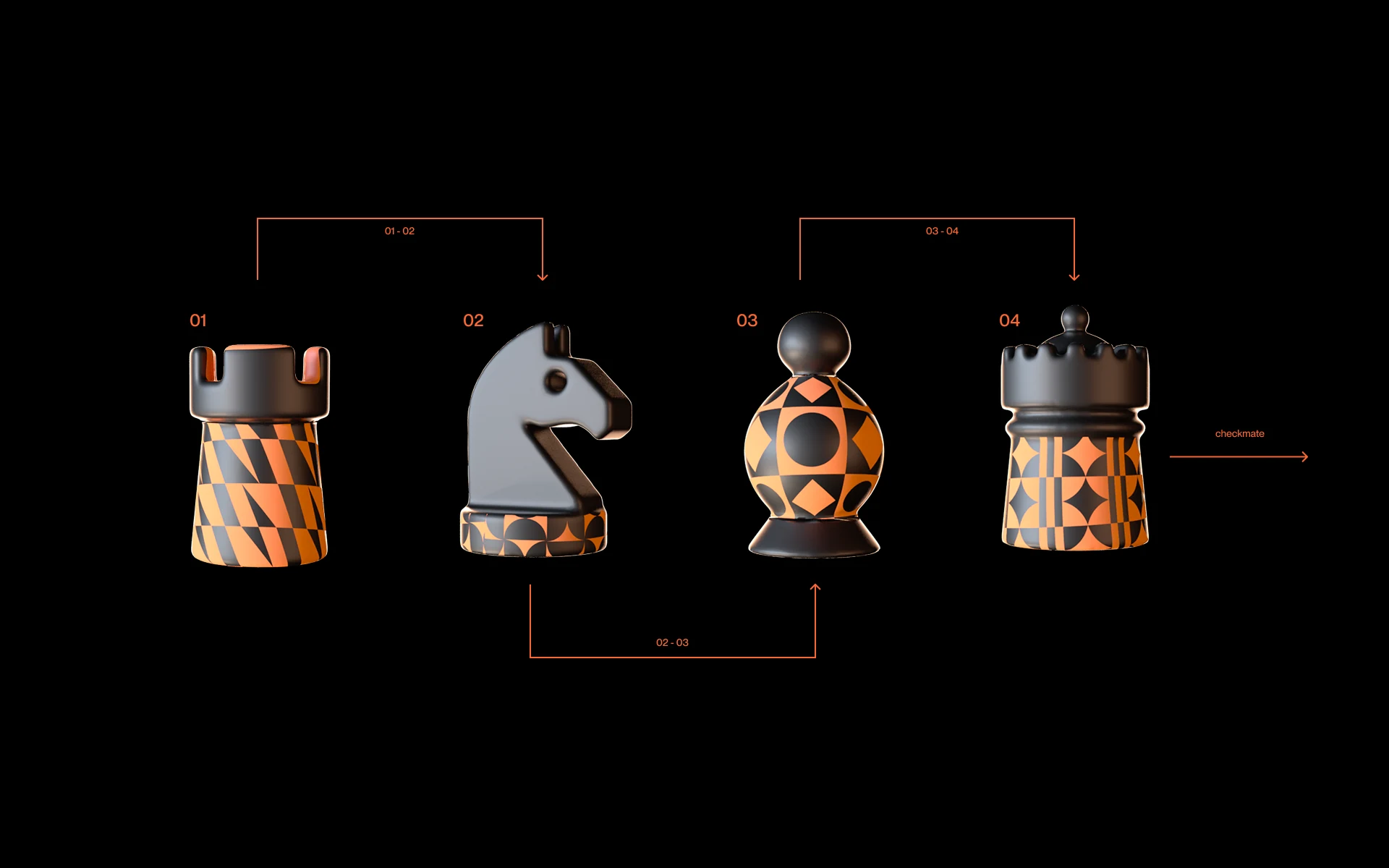 Volta Buro 3D pieces